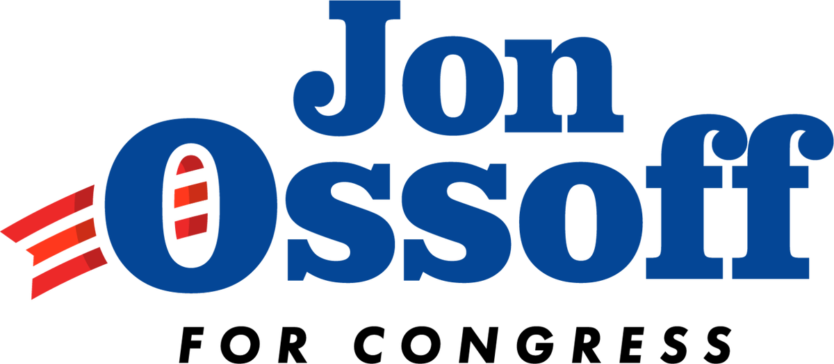 Misha Collins On Twitter - Jon Ossoff For Congress Logo (1200x525), Png Download