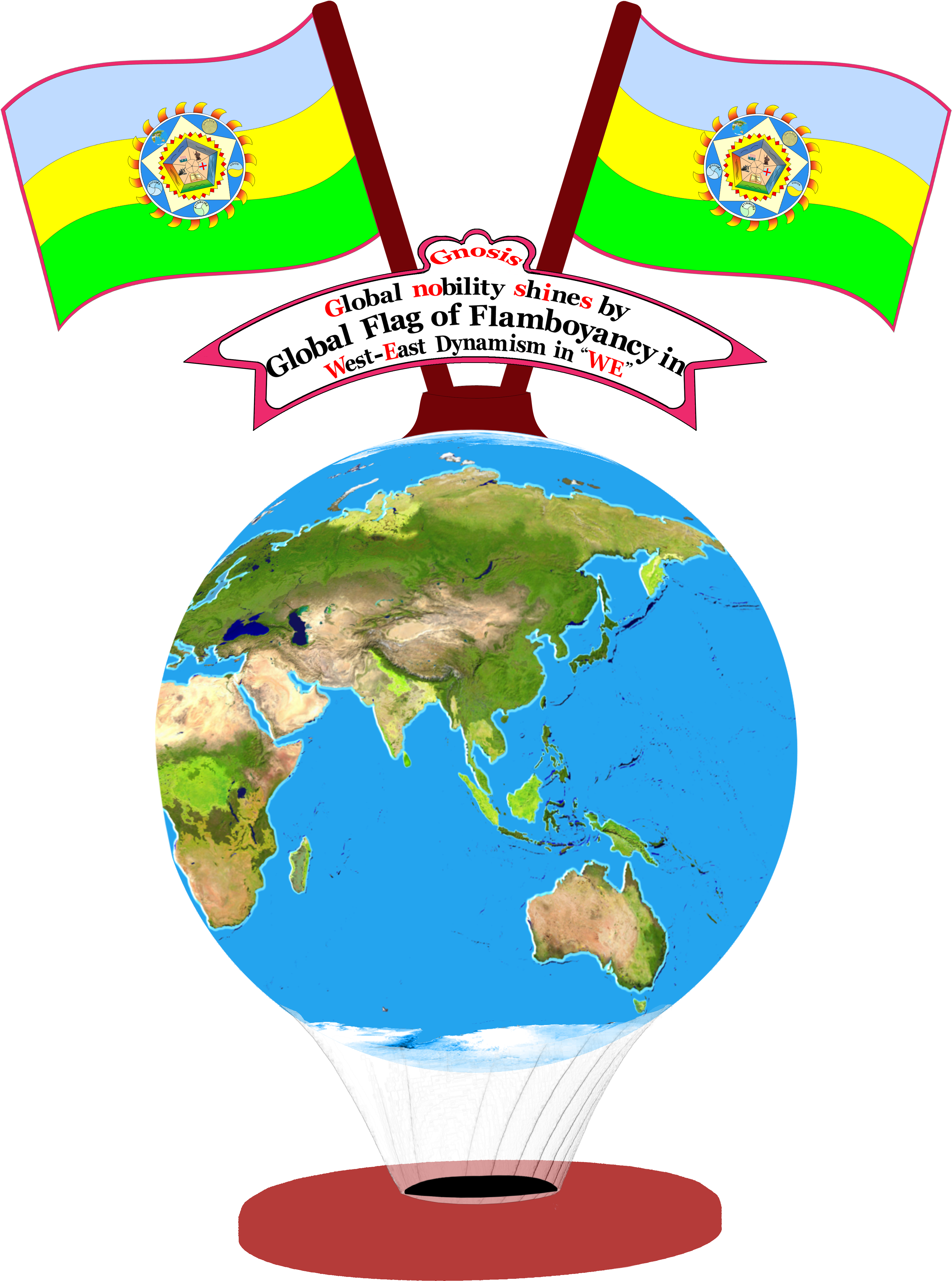 Animation Of The Flag - Earth (3543x5315), Png Download