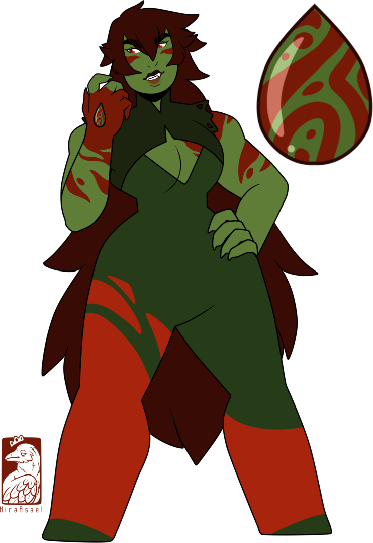 [custom] Dragon's Blood Jasper By Kiraasael - Steven Universe Blood Jasper (742x1078), Png Download