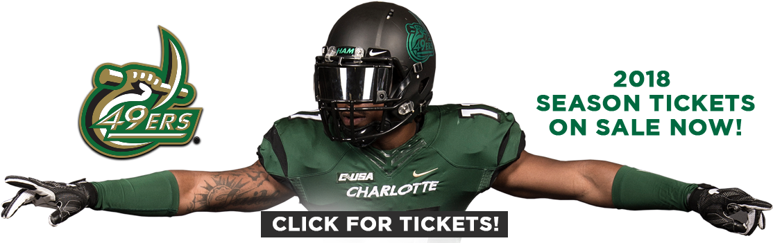 Seasontickets - Charlotte 49ers (1120x350), Png Download