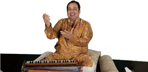 On The Couch With Rahat Fateh Ali Khan - Rahat Fateh Ali Khan Png (500x281), Png Download