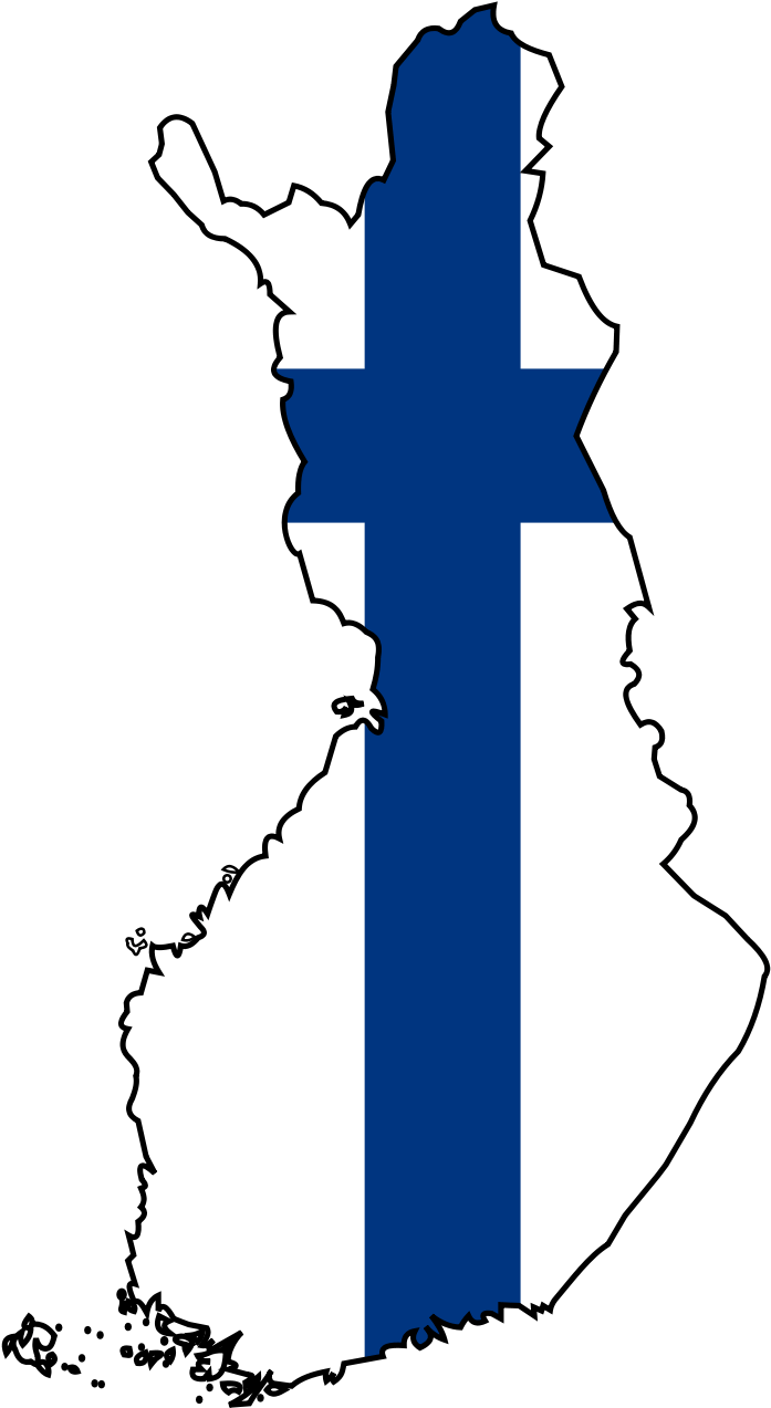 Finland Flag Map - Finland Flag Map Png (1024x1319), Png Download