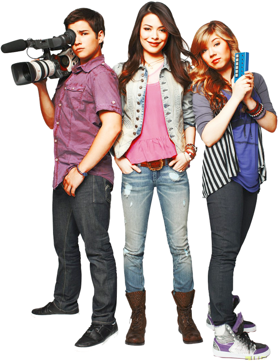Alapok - Icarly Carly Sam Freddie (582x752), Png Download