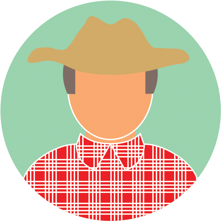 Farmer - Cartoon (778x778), Png Download