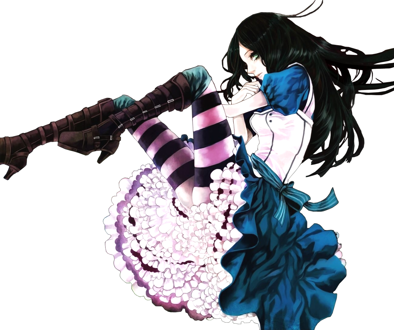 Free Alice Madness Returns Anime - Dark Alice In Wonderland Anime (1300x1089), Png Download