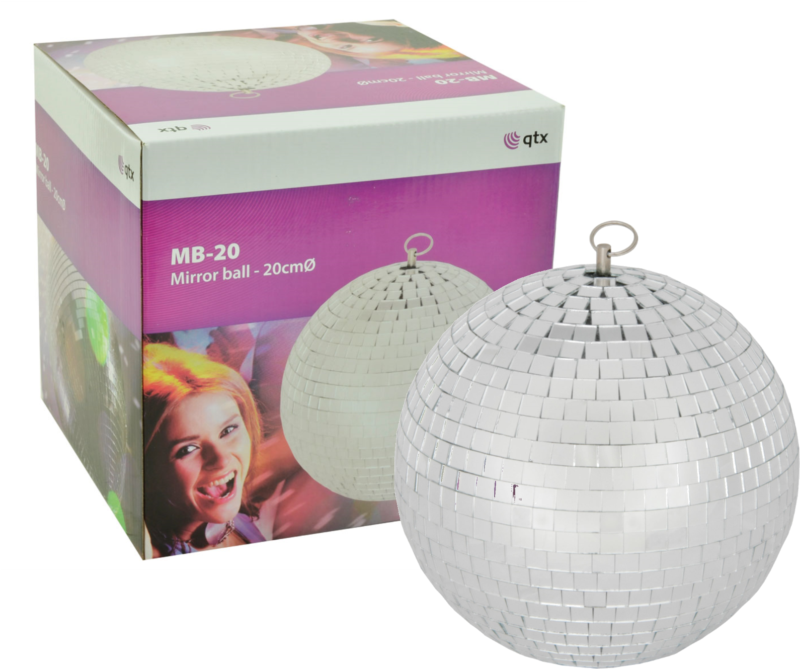 Stock Photo - Qtx Mirror Balls - Mirrorball, Plain Glass, 20cmø - (1600x1337), Png Download