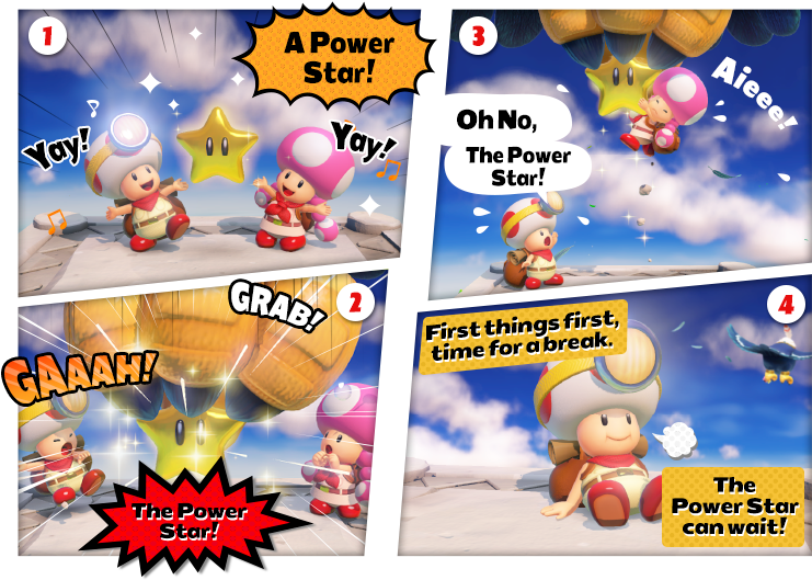 Captain Toad Treasure Tracker Wingo - Captain Toad Treasure Tracker Comic (774x532), Png Download