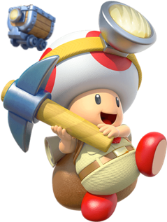 Captain Toad Mka Artwork - Toad Treasure Tracker Png (361x361), Png Download