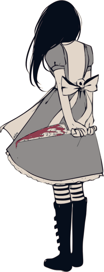 Dibujo Alice Madness Returns (360x937), Png Download