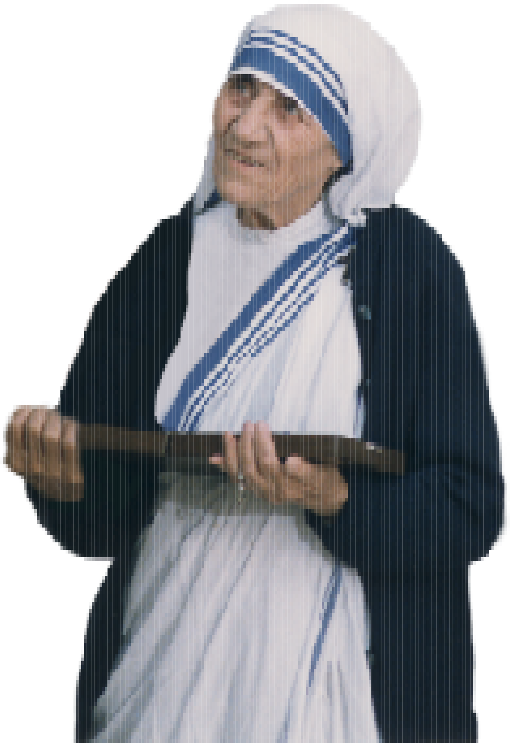This Free Icons Png Design Of Mother Teresa Mosaic (1650x2400), Png Download