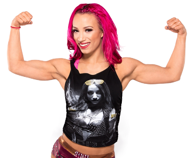 Sasha Banks - Sasha Banks Flex (610x506), Png Download