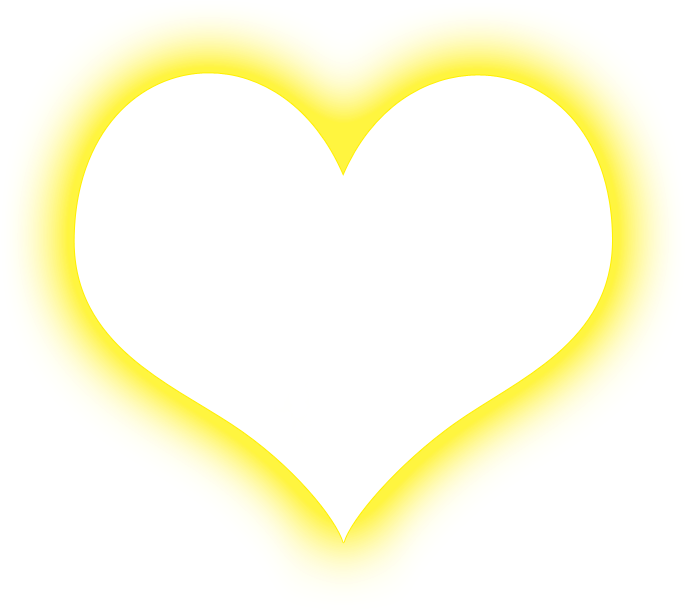 Download Transparent Sonia Editor Yellow Glowing Heart Transparent