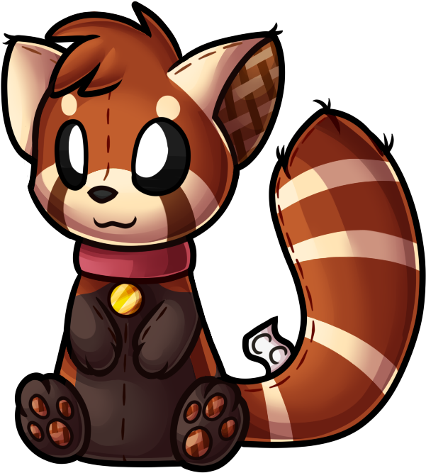 Drawn Red Panda Wolf - Cute Furry Red Panda (675x675), Png Download