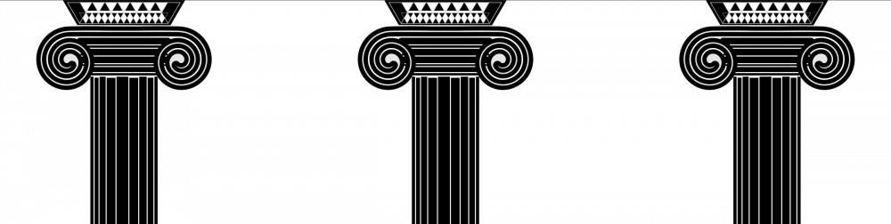 Art Columns Architecture - Column (1000x252), Png Download