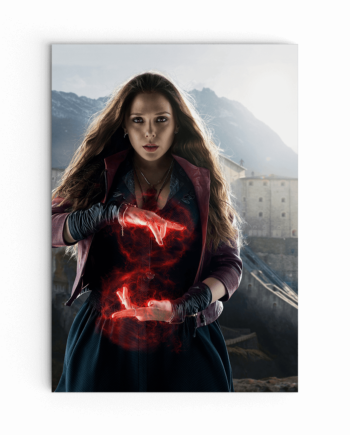 Age Of Ultron Scarlet Poster - Elizabeth Olsen Avengers Autographed Signed 8x10 Photo (350x435), Png Download