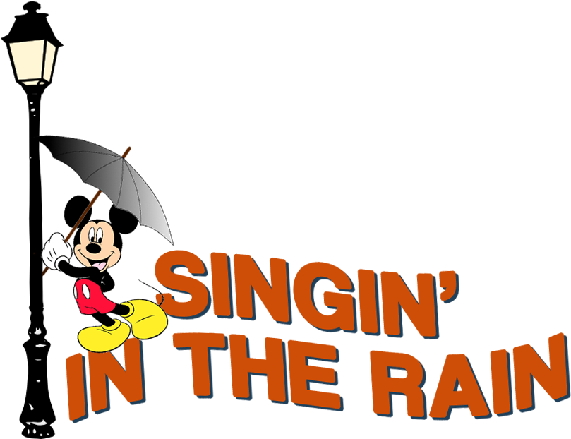 Inspired By The Singin' In The Rain Movie Logo And - Singing In The Rain Clipart Gif Animated (824x650), Png Download