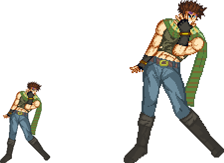 Fancy Jojos Bizarre Adventure Wallpaper Jojo S Bizarre - Joseph Joestar Pixel Art (451x328), Png Download