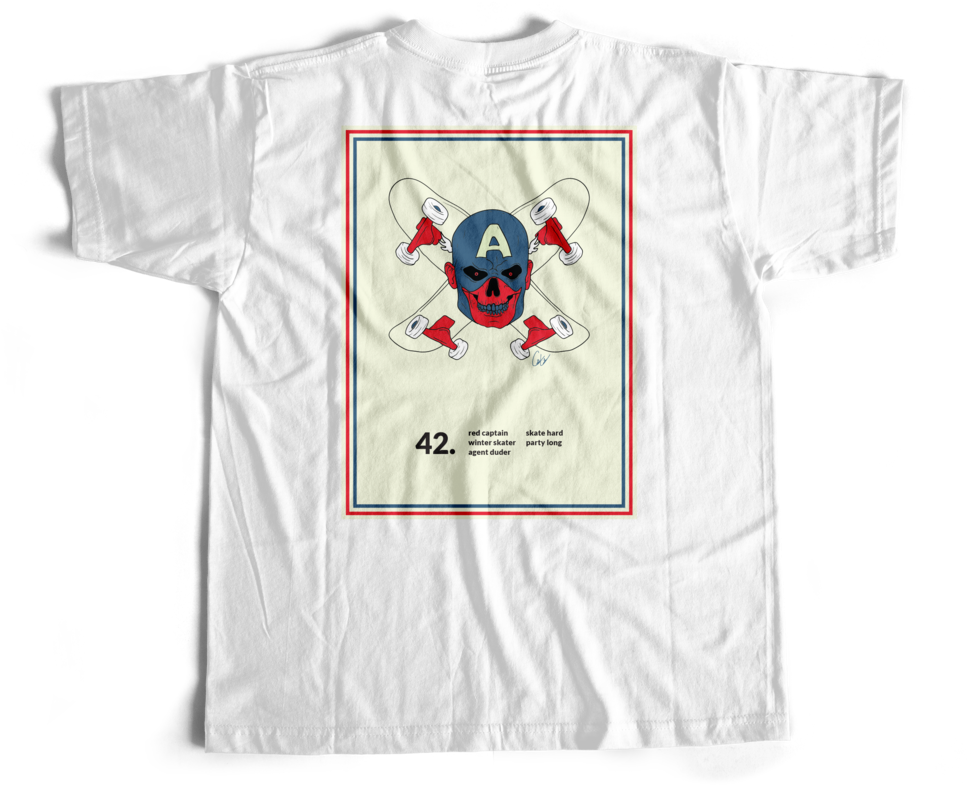 Red Captain T-shirt (1000x1000), Png Download