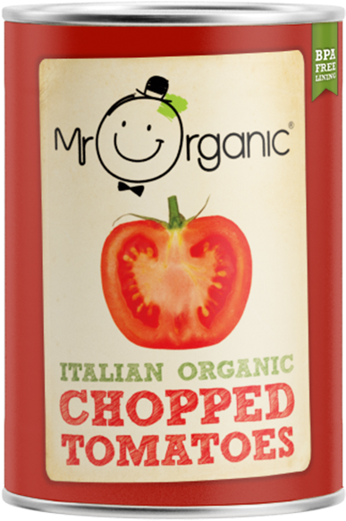 Mr Organic Chopped Tomatoes (634x634), Png Download