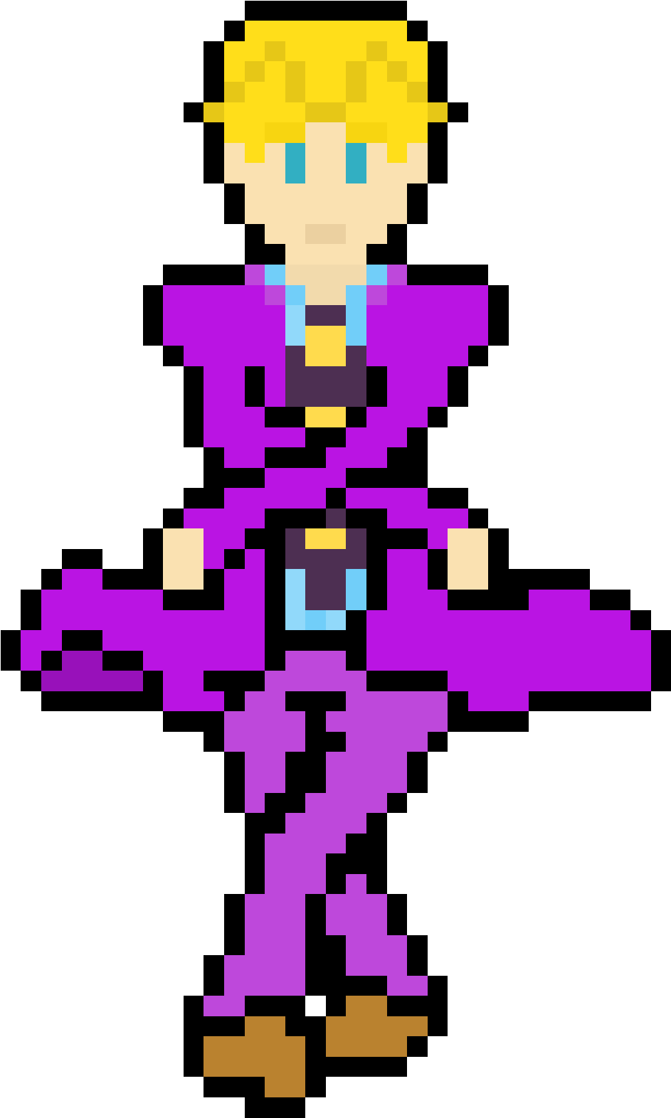 [fanart] A Pixelart Kira I Made 8 Months Ago But Forgot - Cross (1000x1628), Png Download