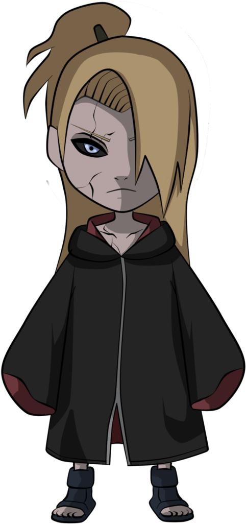Chibi Deidara By Tazawa Edo Tensei, Red Cloud, Naruto - Deidara Edo Tensei Chibi (774x1032), Png Download