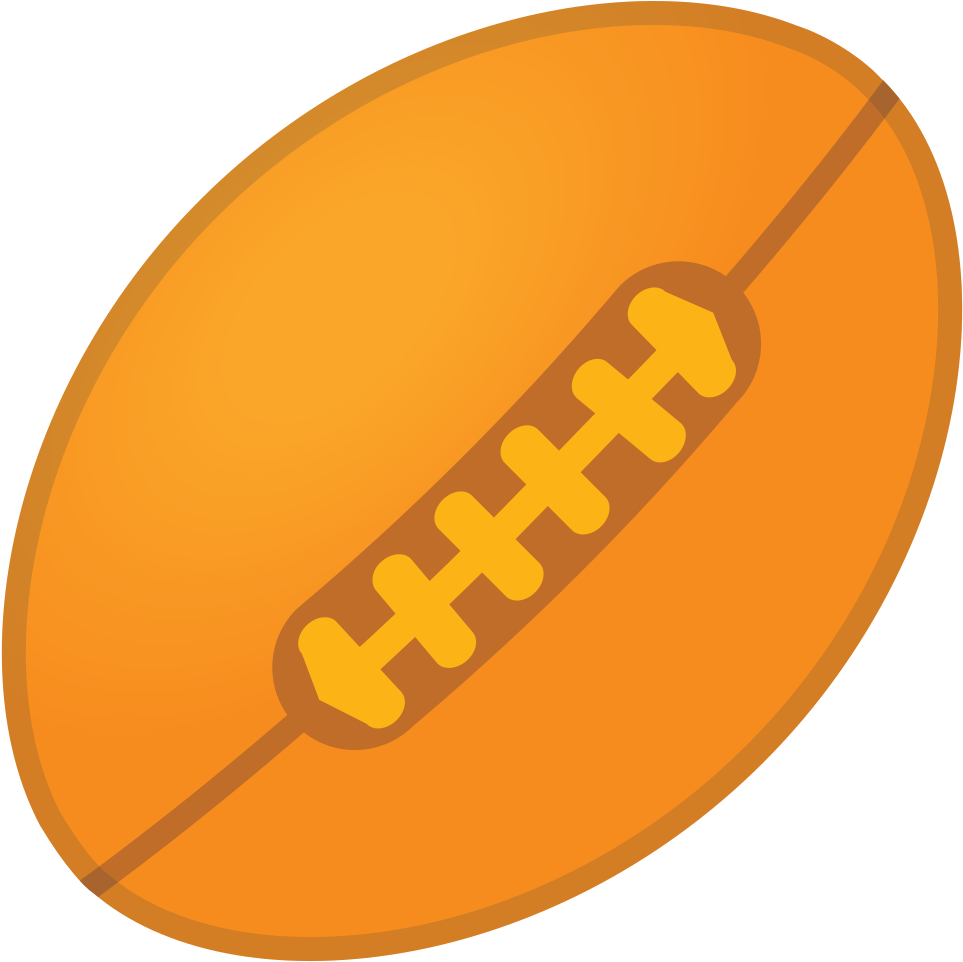Download Svg Download Png - Rugby Ball Emoji (1024x1024), Png Download