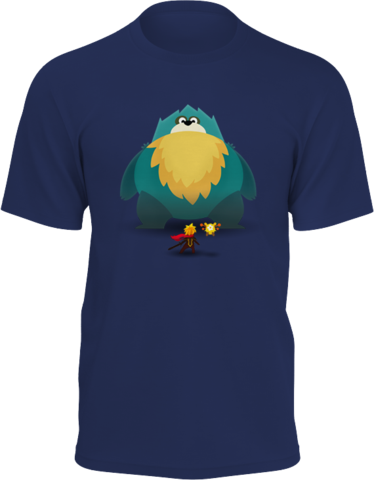 Bob The Monster Tap Titans 2 Shirt - Buzzard (374x480), Png Download