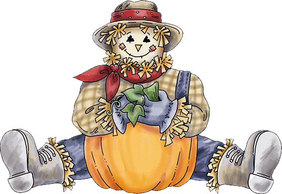 Scarecrow-023 - Autumn Harvest (557x384), Png Download