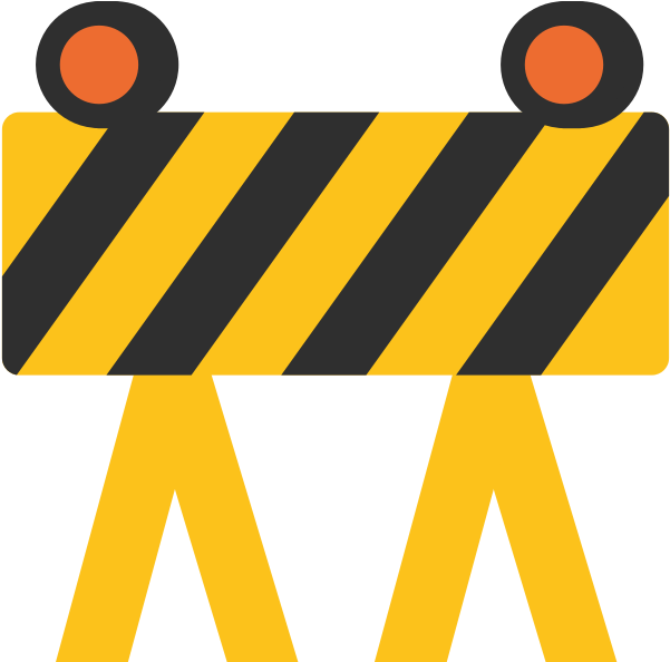 File - Emoji U1f6a7 - Svg - Emoji 🚧 (600x600), Png Download