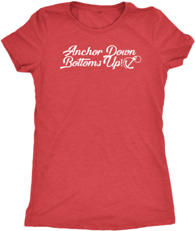 Anchors Down, Bottoms Up Women's Triblend T-shirt, - חולצה עם סמל בית ספר (480x480), Png Download