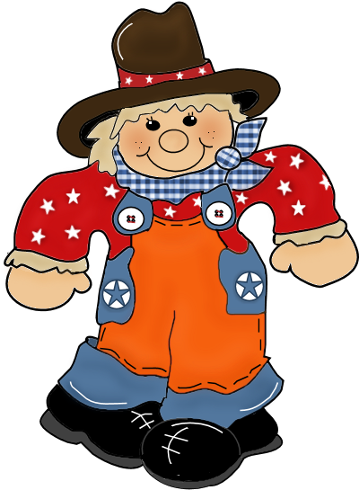 Freebie Fall Scarecrow Clipart - Clip Art (411x572), Png Download
