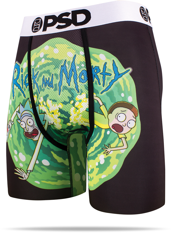Rick And Morty Classic Men's Boxer Brief Underwear - Rick And Morty Dog Tag Pendant (1024x1024), Png Download