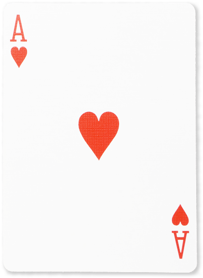 Ace Of Hearts Playing Card - な が ちか ひでよ し Re (450x600), Png Download