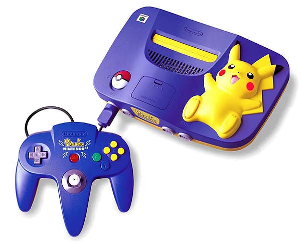 Blue Pikachu Nintendo - Nintendo 64 Pikachu (600x488), Png Download