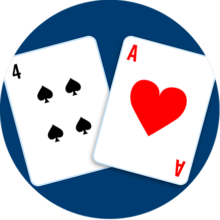 A Four Of Spades And An Ace Of Hearts - Ace Of Hearts (437x437), Png Download