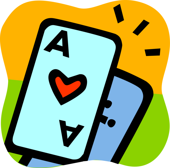 Vector Illustration Of Ace Of Hearts Casino And Gambling - Child (707x700), Png Download
