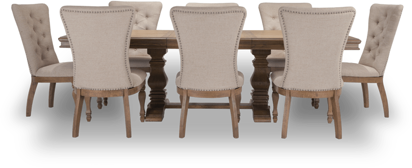 Riverdale 9 Piece Dining Set - Chair (850x534), Png Download