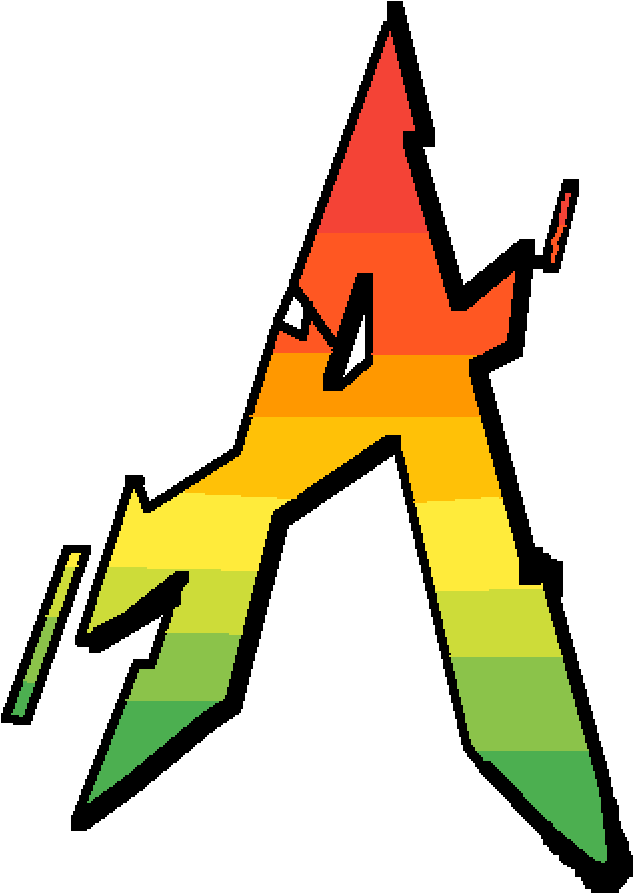 Grafiti Letter A - Clip Art (1000x1000), Png Download