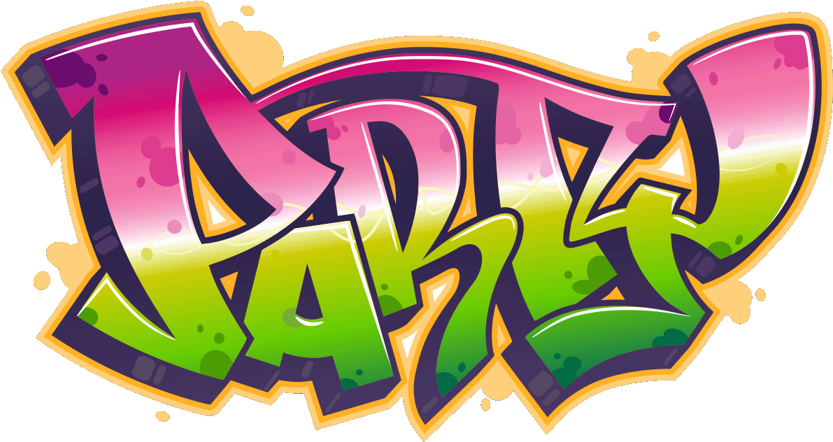 Sticker Graffiti Party Ambiance Sticker Col Sand A038 - Party Graffiti (1200x1200), Png Download