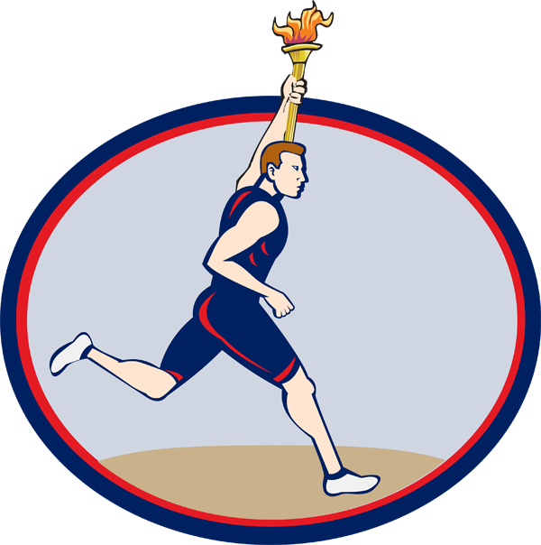 Olympic Torch Clipart - Olympic Games Clipart (600x604), Png Download