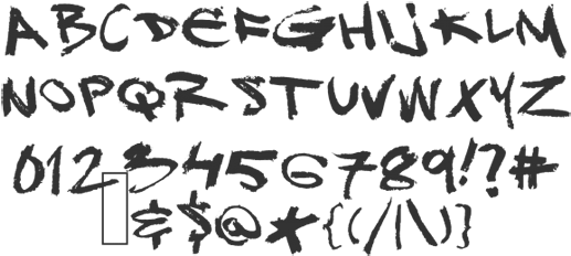 Graffiti Fonts - Free Font Png (550x265), Png Download