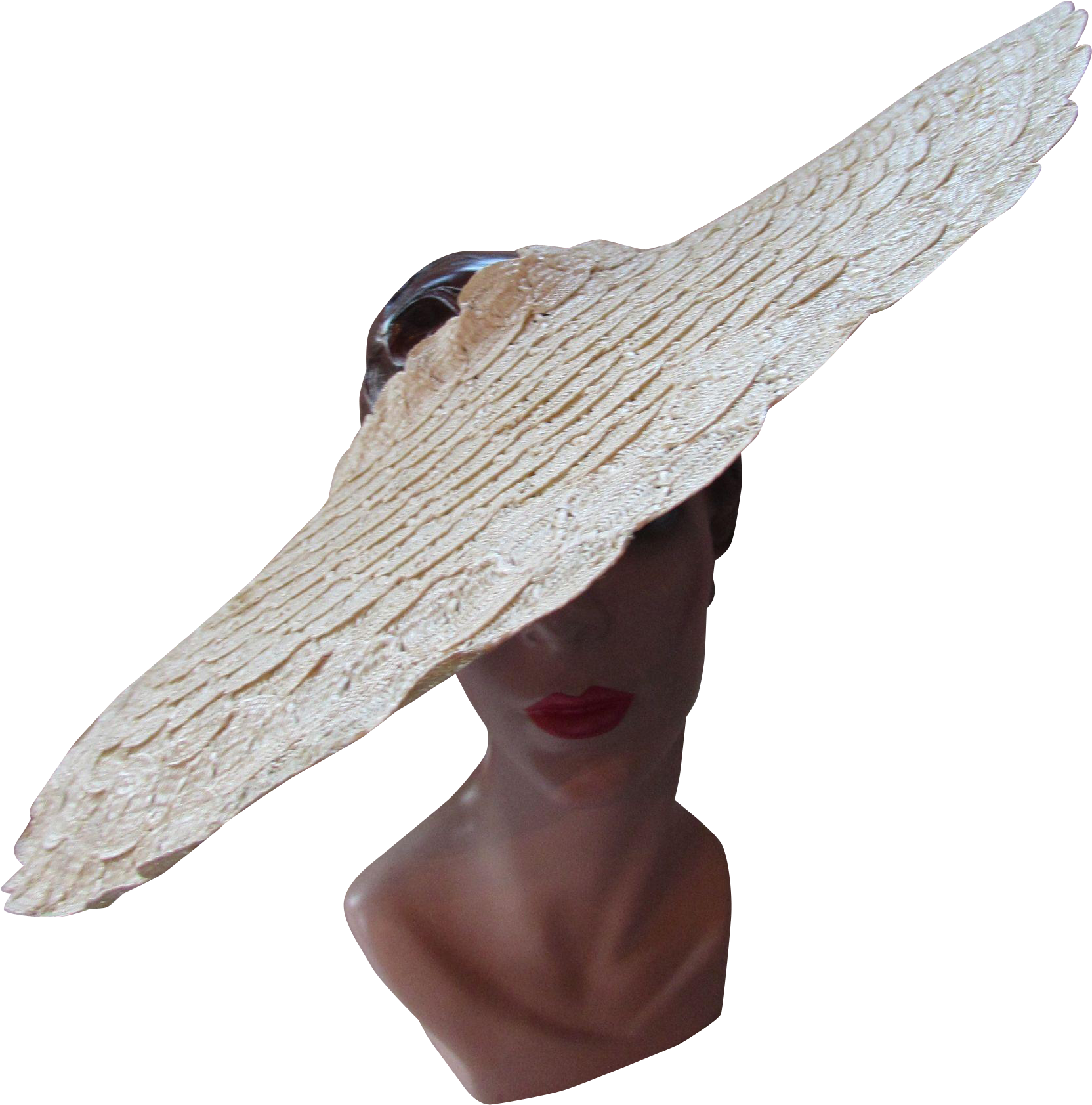 Offered Is An Amazing Example Of A Vintage Cartwheel - Headpiece (1682x1682), Png Download