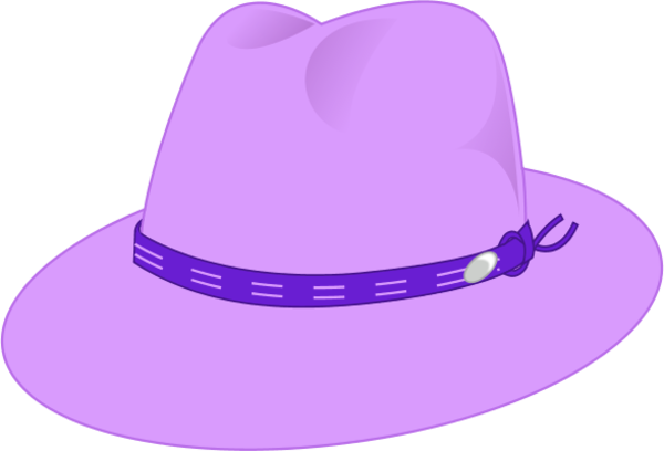 Straw Hat Clipart Womens Hat - Woman Hat Clipart (600x408), Png Download
