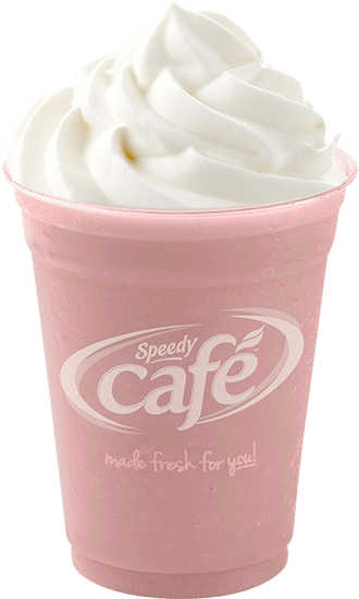 Strawberry Cream Frappe - Milkshake (560x560), Png Download