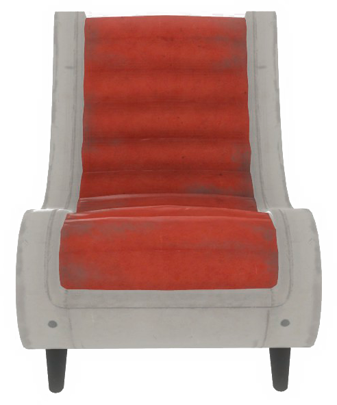 Fo4vw Clean Red Chair - Chair (492x592), Png Download