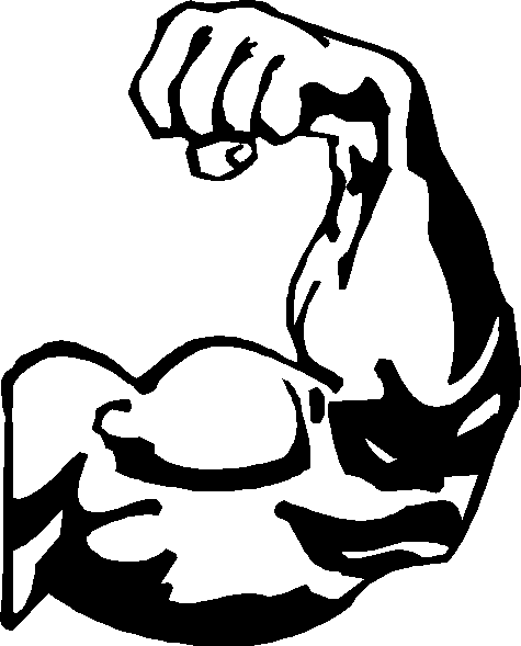 Strength = Talent Skill Knowledge - Muscle Arm (475x589), Png Download