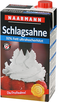Whipping Cream 32 % Fat - Milch Haltbare Vollmilch - 3,5 %, 1 Liter - Naarmann (315x460), Png Download