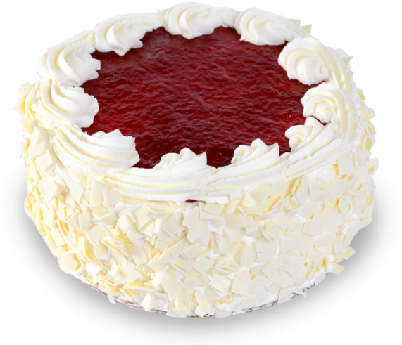Strawberry & Cream - Sugar Cake (800x530), Png Download