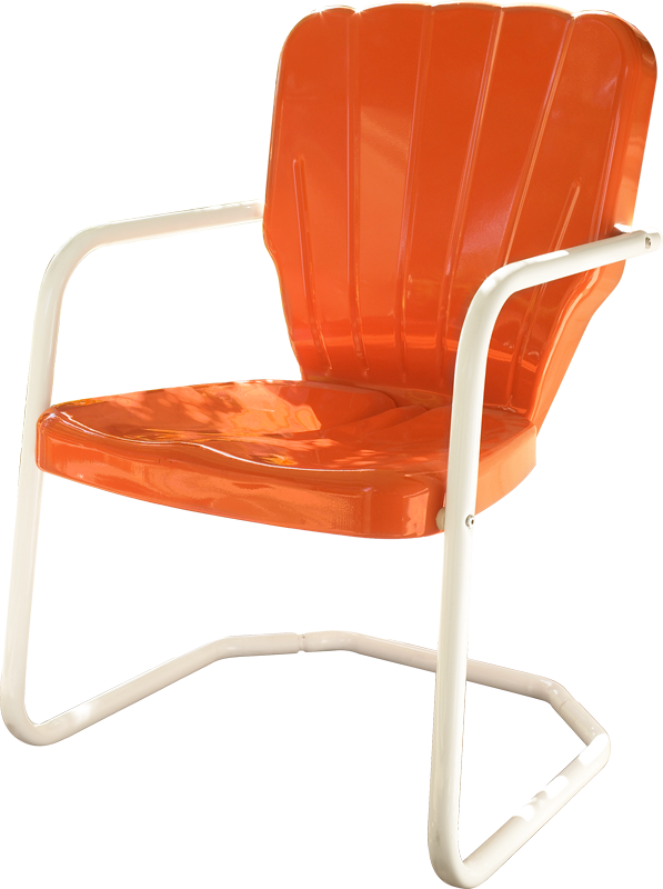 Thunderbird Metal Lawn Chair (597x800), Png Download