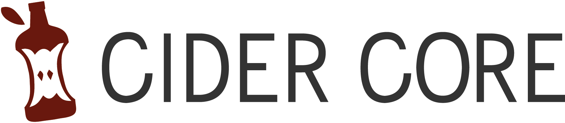 Cidercore - Black-and-white (1809x394), Png Download